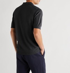 John Smedley - Roth Sea Island Cotton Polo Shirt - Black