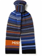 Missoni - Logo-Jacquard Striped Wool Scarf