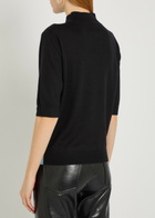AN-Y1 Naples Funnel-neck Cashmere Jumper Black