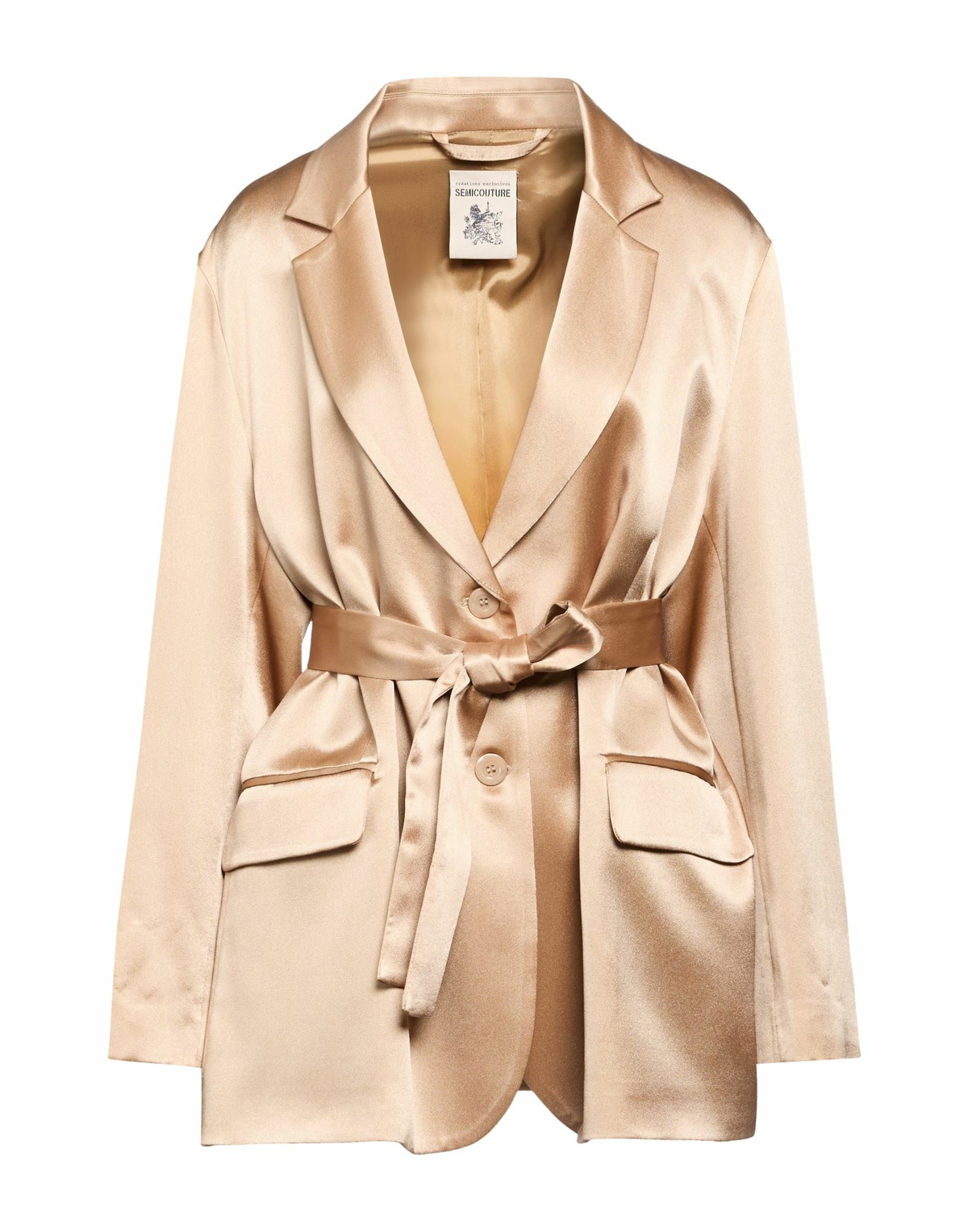 Semicouture Womens Jacket Camel