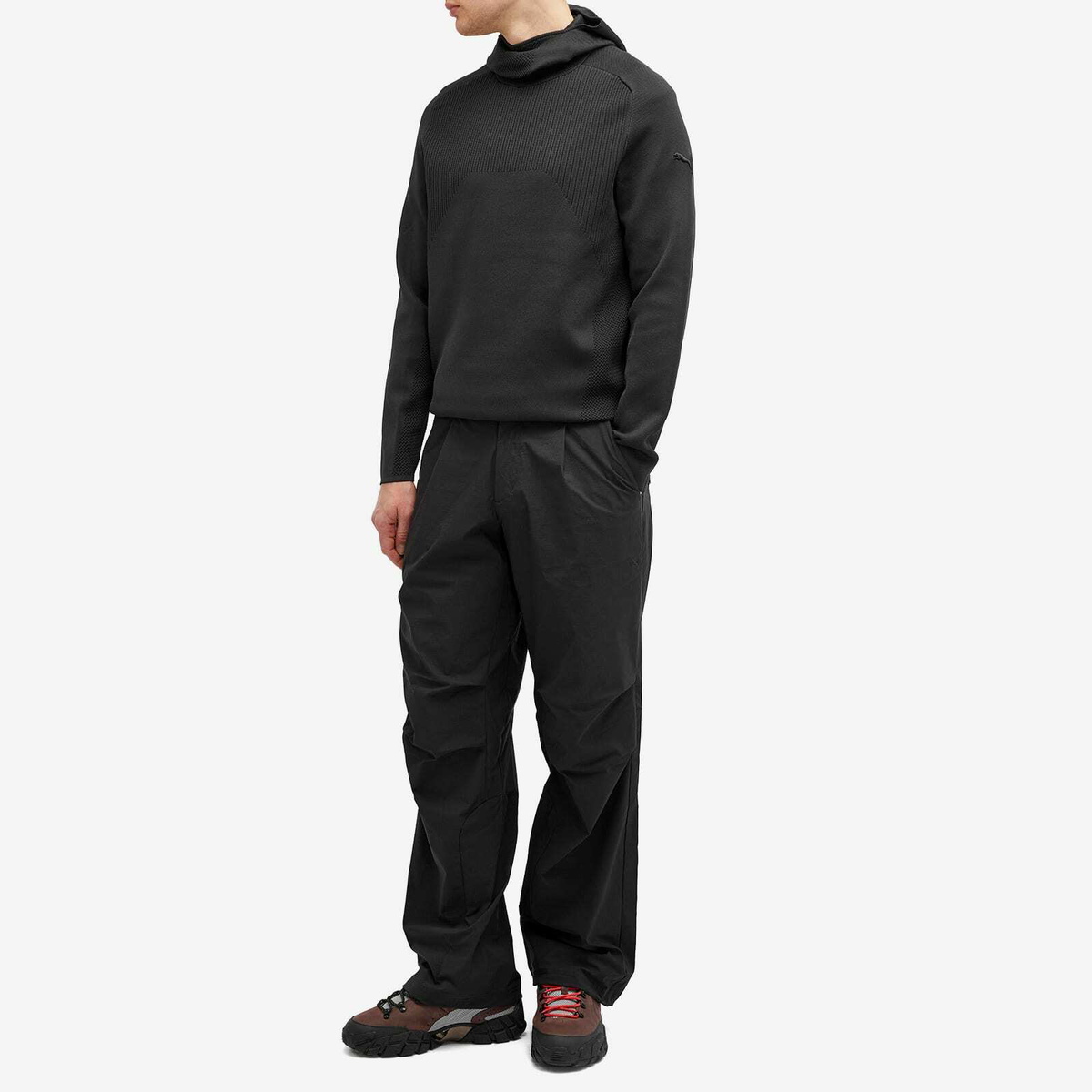 Puma Men's X Skepta Knitted Scuba Long Sleeve T-Shirt in Puma Men's Black