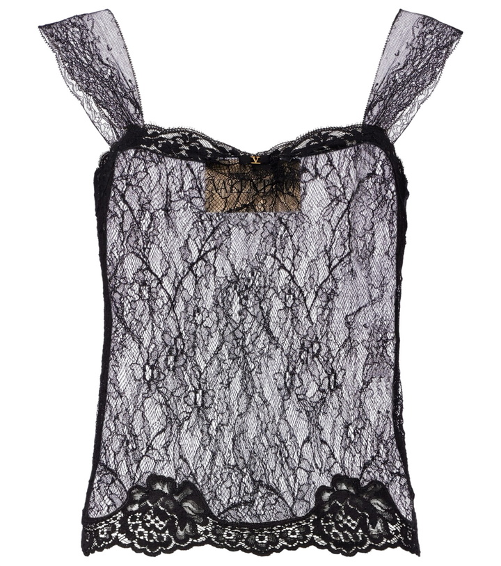 Photo: Valentino Lace sheer top