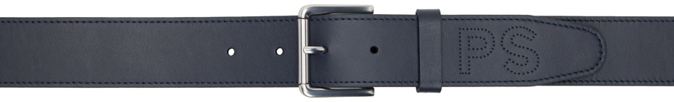 Photo: PS by Paul Smith Navy Perforated Belt