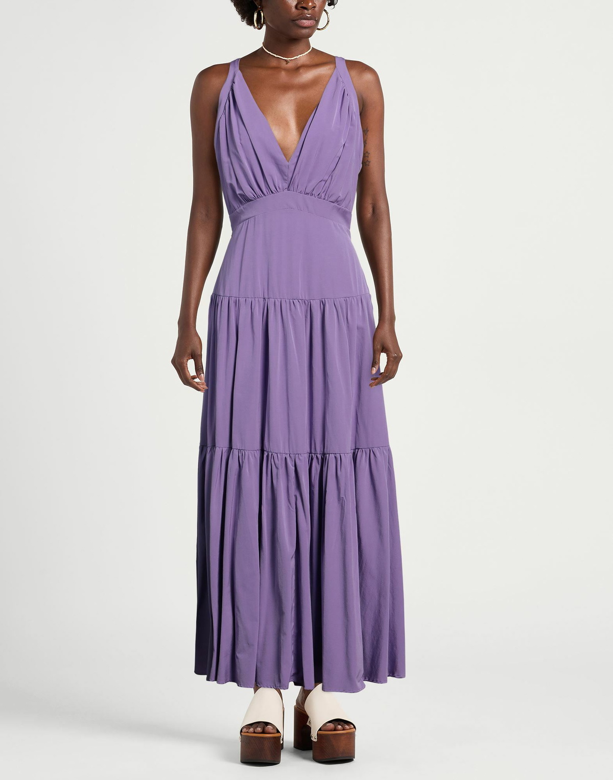 Manila Grace Womens Maxi dress in Purple
