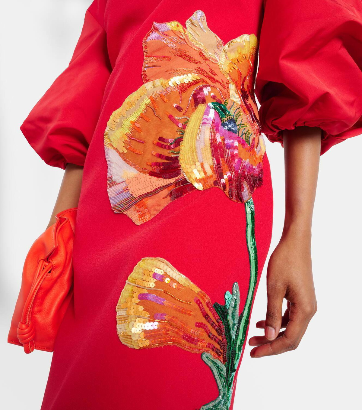 Safiyaa Amira embroidered floral midi dress Safiyaa Safiyaa Amira embroidered floral midi dress Safiyaa
