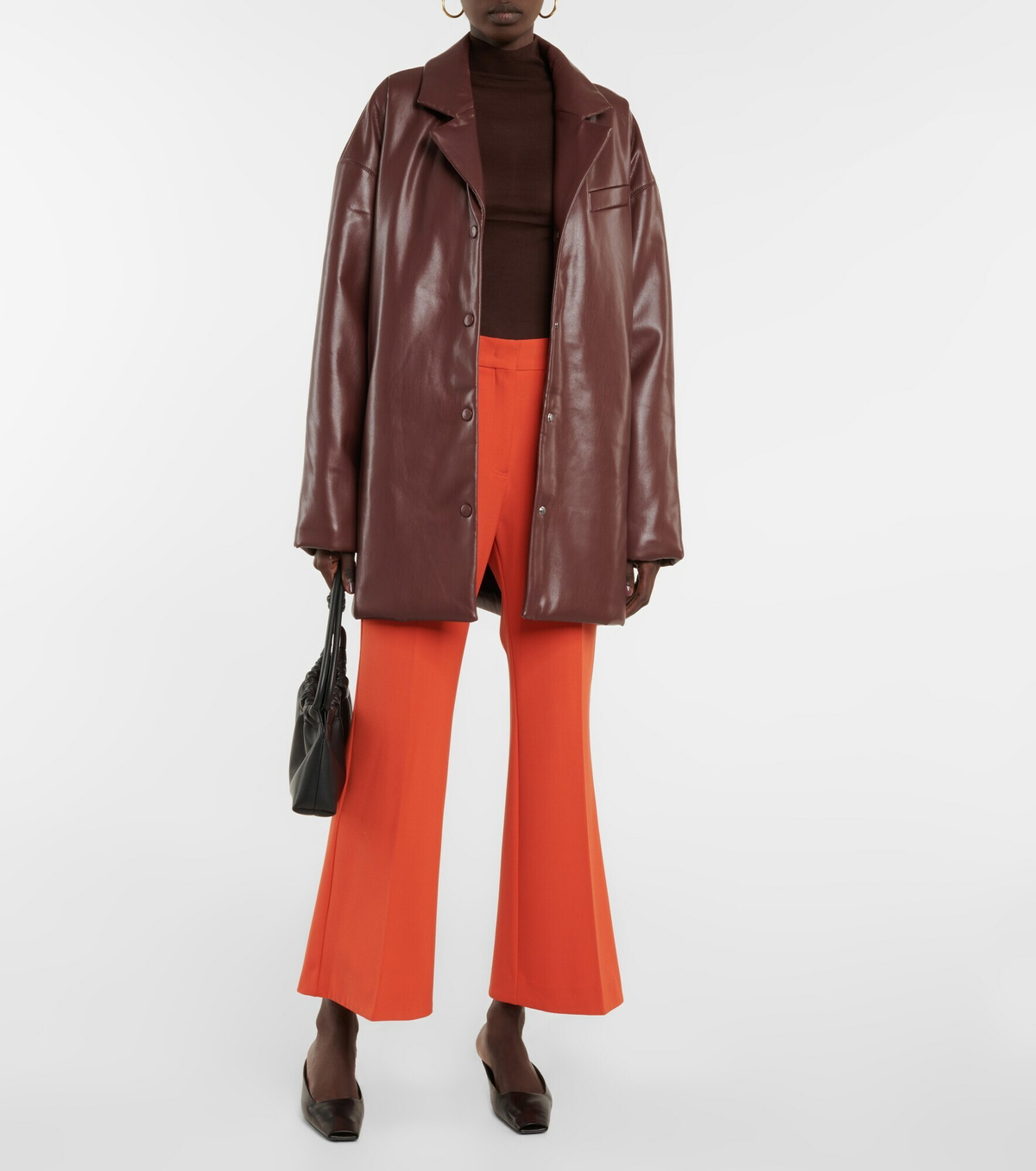 Nanushka - Liban belted faux leather jacket