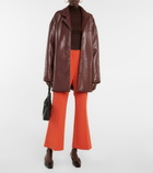 Nanushka - Liban belted faux leather jacket