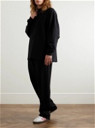 Fear of God - Logo-Appliquéd Cotton-Jersey Pyjama Trousers - Black