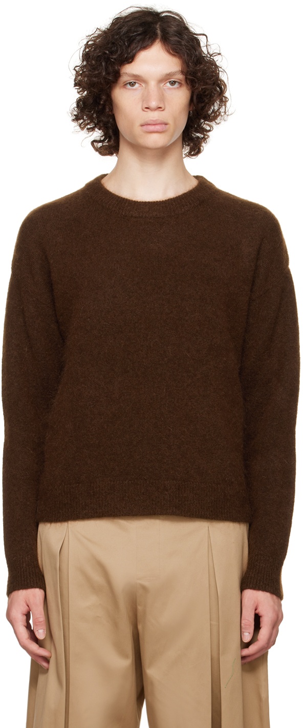 Photo: SAGE NATION Brown Cutout Sweater