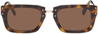 Jacquemus Tortoiseshell Le Raphia 'Les Lunettes Soli' Sunglasses