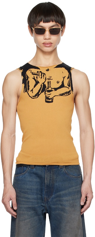 Photo: Y/Project Tan Tattoo Arms Tank Top