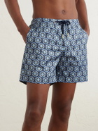 Orlebar Brown - Bulldog Passetto Straight-Leg Mid-Length Printed Swim Shorts - Blue