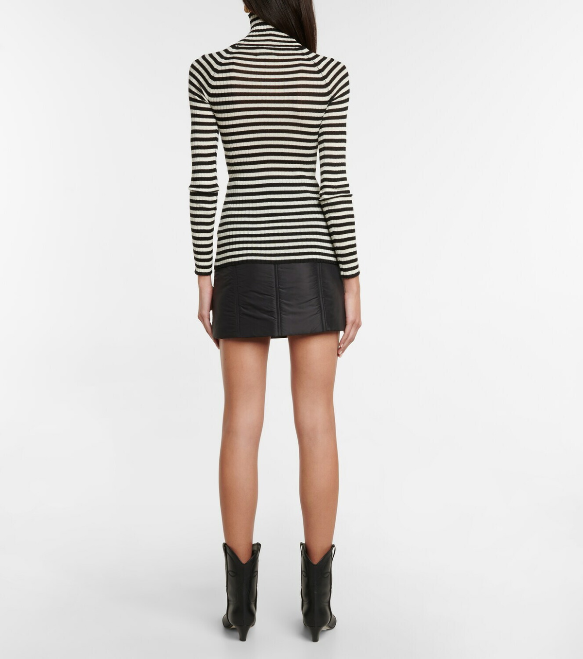 Khaite Kita ribbed-knit silk turtleneck sweater