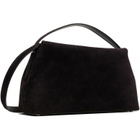 TOTEME Brown T-Lock Suede Top Handle Bag