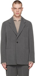 Solid Homme Gray Set Up Blazer