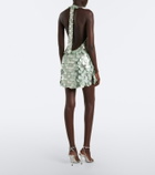 Retrofête Briggs sequined halterneck minidress