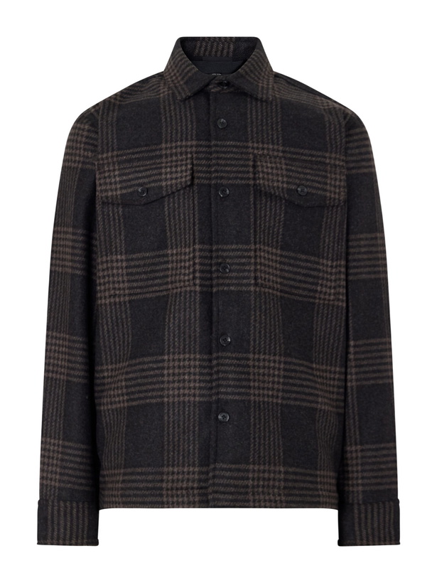 Photo: Rag & Bone - Austin Prince of Wales Wool-Blend Overshirt - Brown