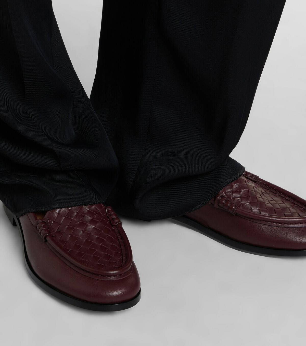 Bottega Veneta Silenzio Intrecciato leather loafers
