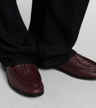 Bottega Veneta Silenzio Intrecciato leather loafers
