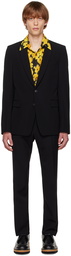 Dries Van Noten Black Wool Suit