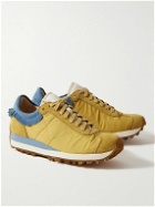 Visvim - Walpi Fringed Leather-Trimmed Suede and Shell Sneakers - Yellow