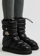 Moncler Gaia Quilted Nylon Snow Boots Black