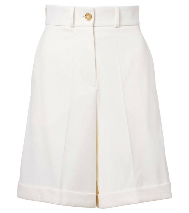 Photo: Patou High-rise cotton gabardine Bermuda shorts