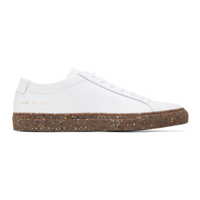 Photo: Common Projects White Confetti Achilles Low Sneakers