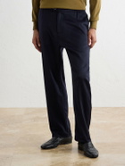 Barena - Straight-Leg Cashmere Trousers - Blue