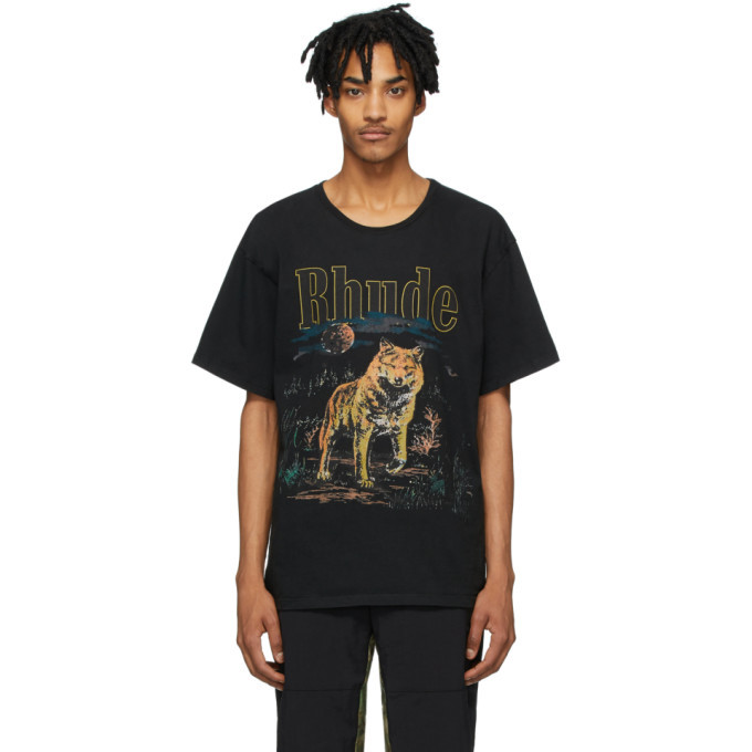 Photo: Rhude Black Wolf T-Shirt