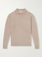 Altea - Wool and Cashmere-Blend Polo Sweater - Neutrals