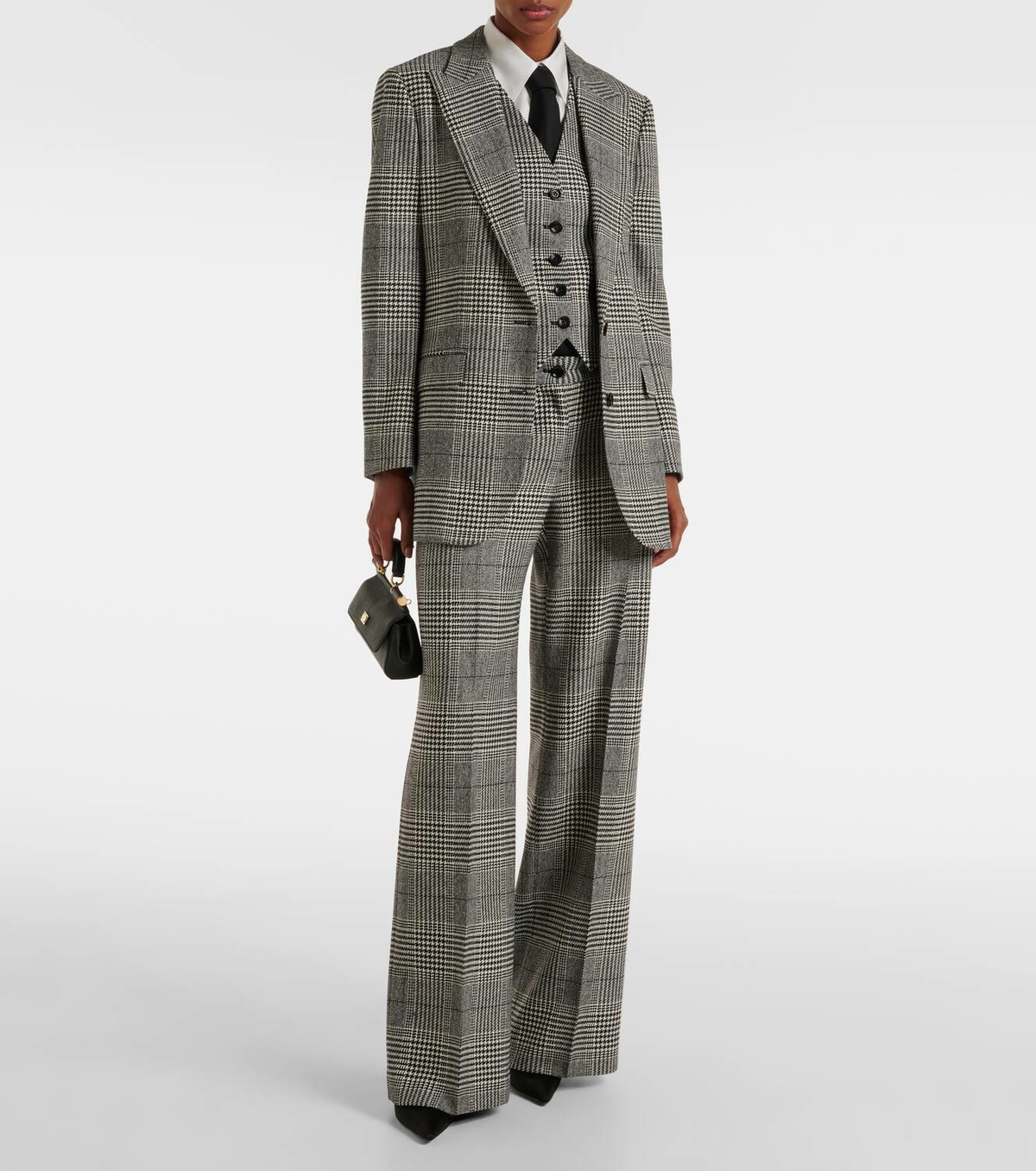 Dolce&Gabbana Prince of Wales check wool-blend vest