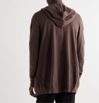 Rick Owens - Oversized Boiled Cashmere Hoodie - Brown