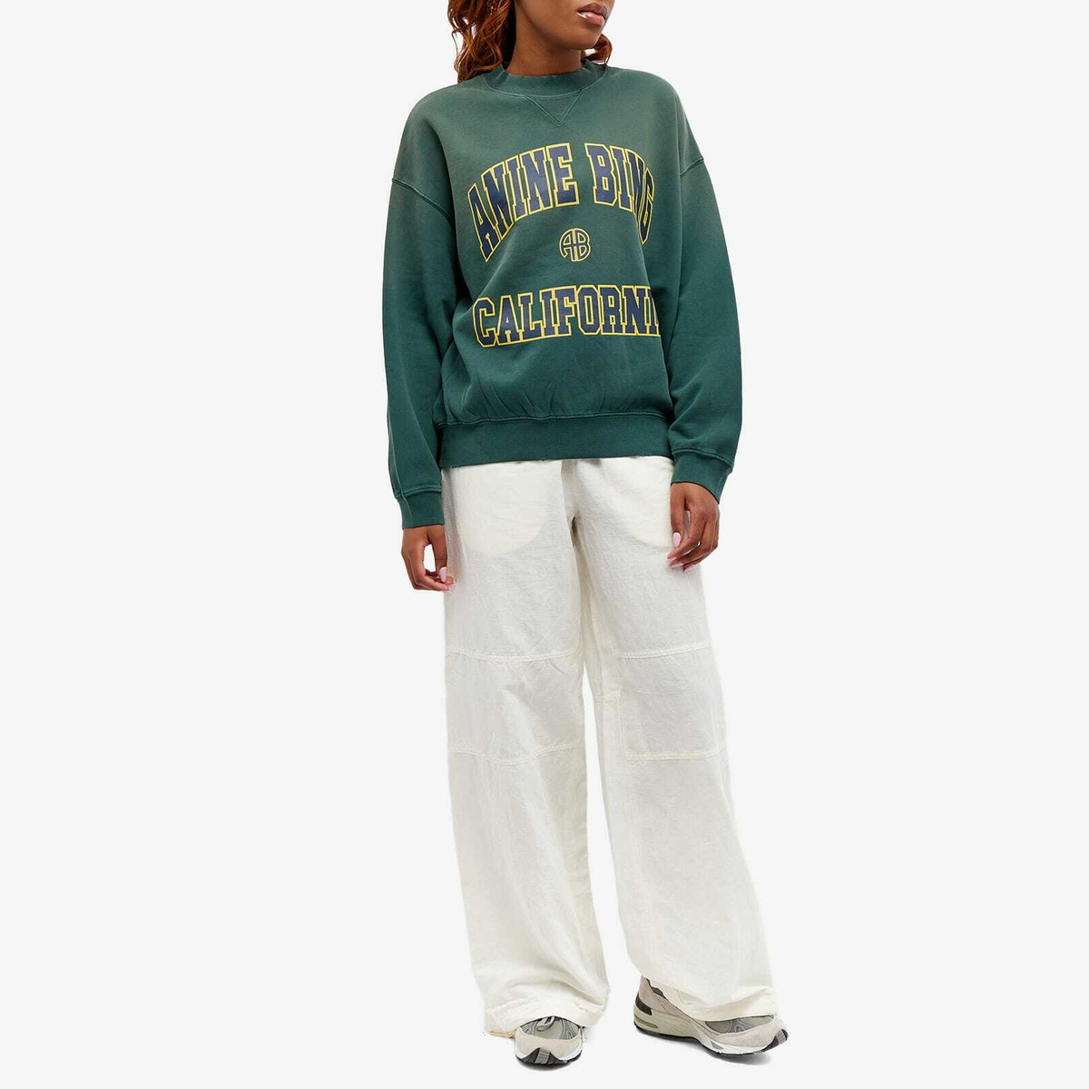 Anine Bing Women s Jaci Sweatshirt With California Print in Dark