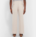 Jacquemus - Yvan Pleated Linen-Blend Trousers - Beige