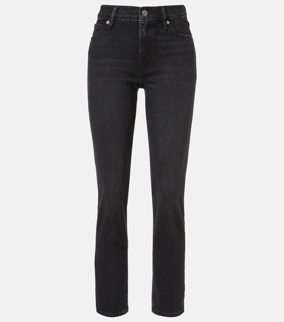 Frame Borrowed cropped straight jeans