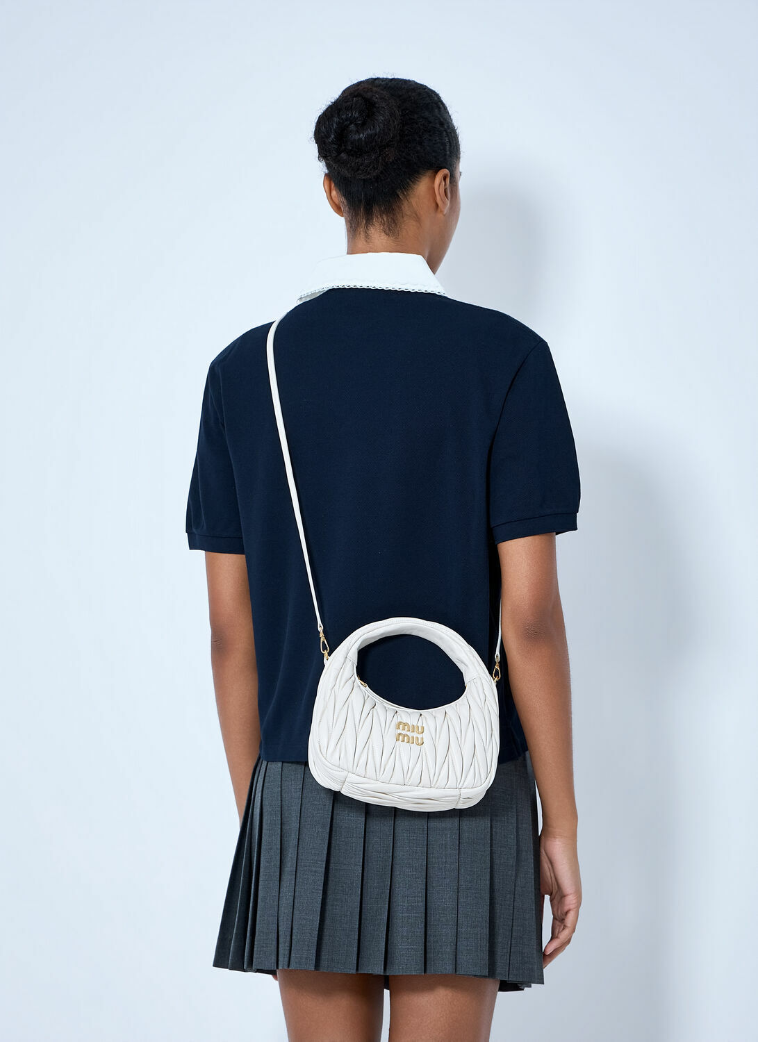 Miu Miu Small Wander Matelassé Hobo Bag