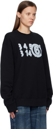 MM6 Maison Margiela Black Zoom Sweatshirt