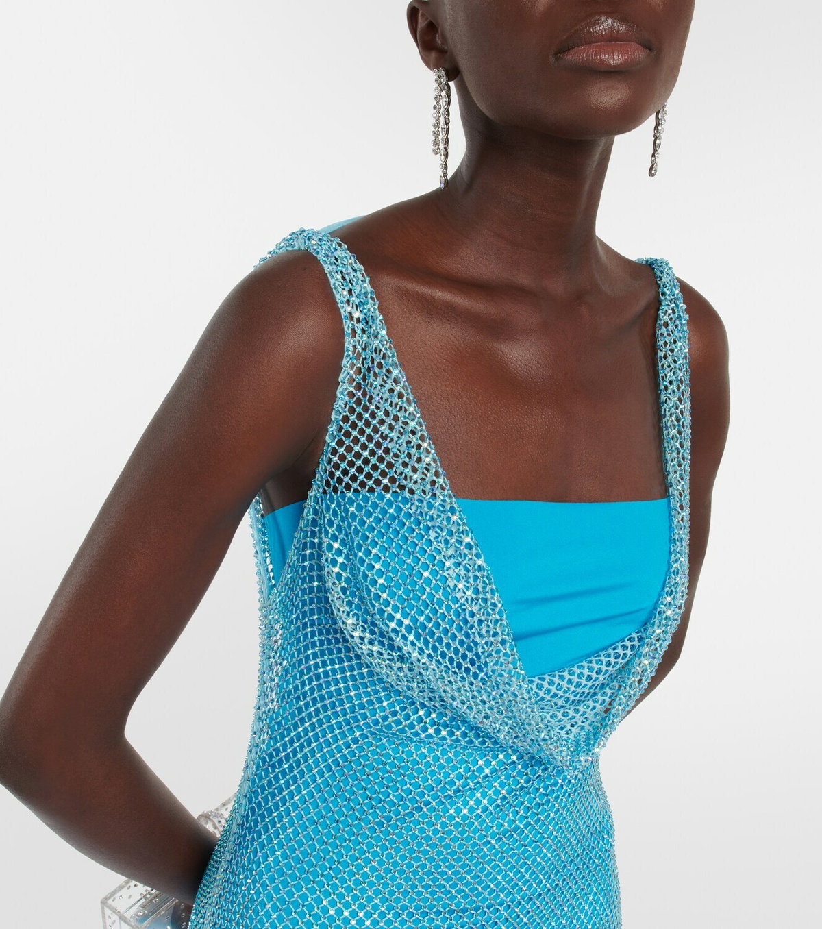 Giuseppe di Morabito Embellished mesh gown