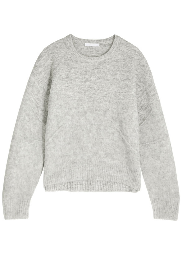 Photo: Helmut Lang Apex Knitted Jumper Light Grey