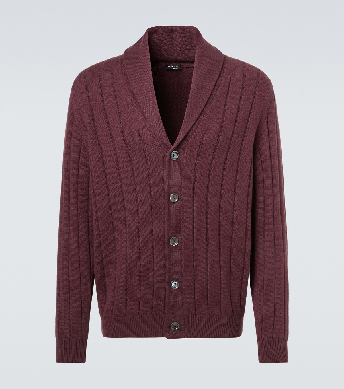 Kiton Rib-knitted cashmere cardigan