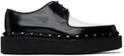 Valentino Garavani Black & White Rockstud M-Way Derbys