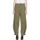 JW Anderson Green Fold Front Utility Trousers