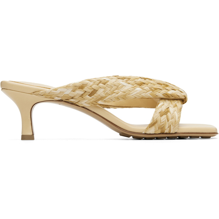 Photo: Bottega Veneta Beige Riva Heeled Sandals