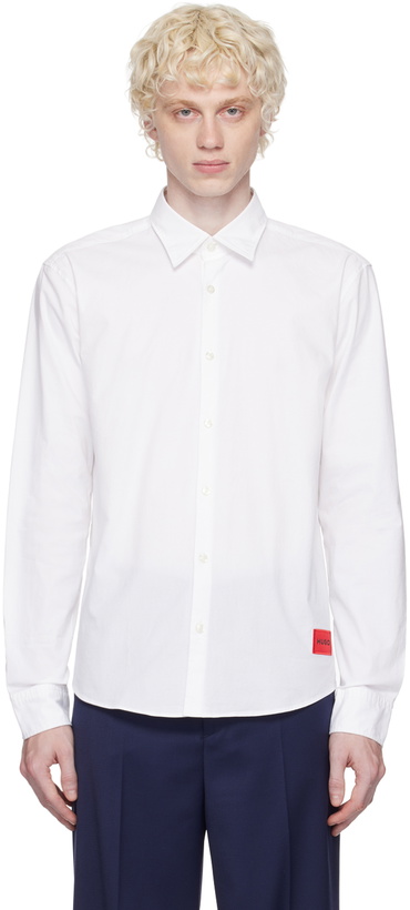 Photo: Hugo White Patch Shirt