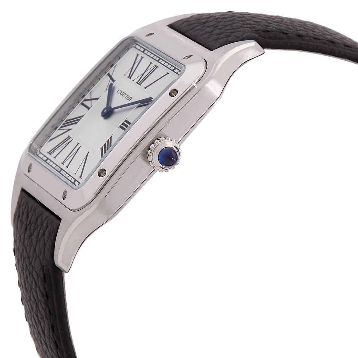 Cartier Santos Dumont XL Model Hand Wind Silver Dial Mens Watch WSSA0044
