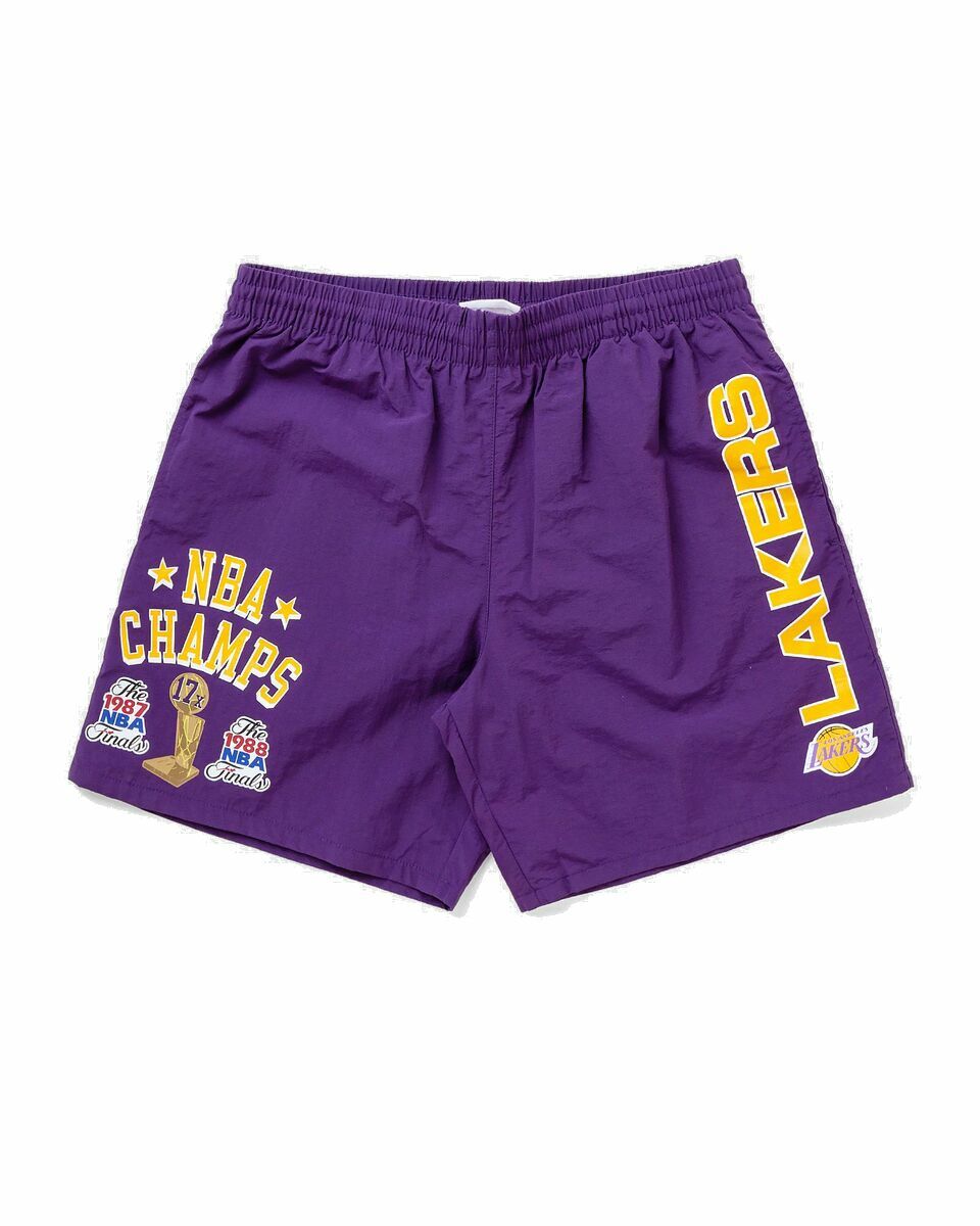 Photo: Mitchell & Ness Team Heritage Woven Short   Los Angeles Lakers Purple - Mens - Sport & Team Shorts