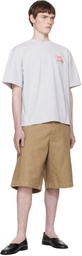 Casablanca Gray 'Collage D'Icônes Graphiques' Oversized T-shirt