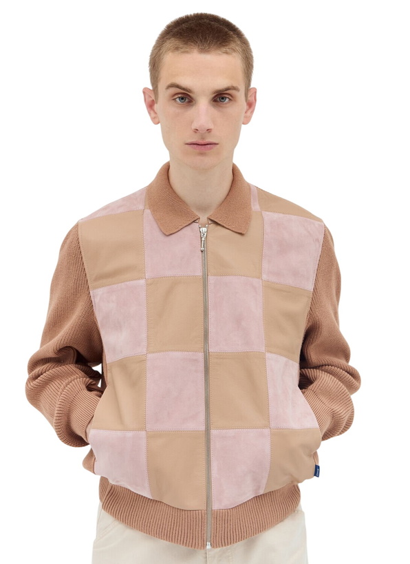 Photo: Awake NY Checkerboard Zip-Front Jacket