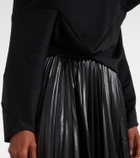 Junya Watanabe Wool-blend crop top